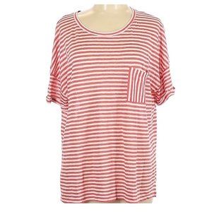 Caslon Short Sleeve Linen-Blend Tee